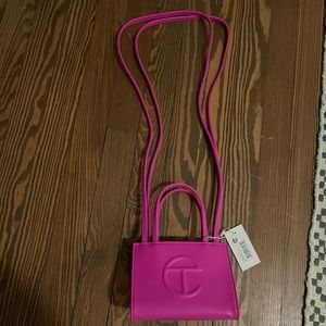 Telfar shopping bag, Azalea, small, NWT - skip the wait list!